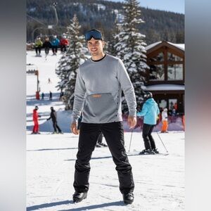 Oakley crewneck sweatshirt front pocket zip on side size extra large